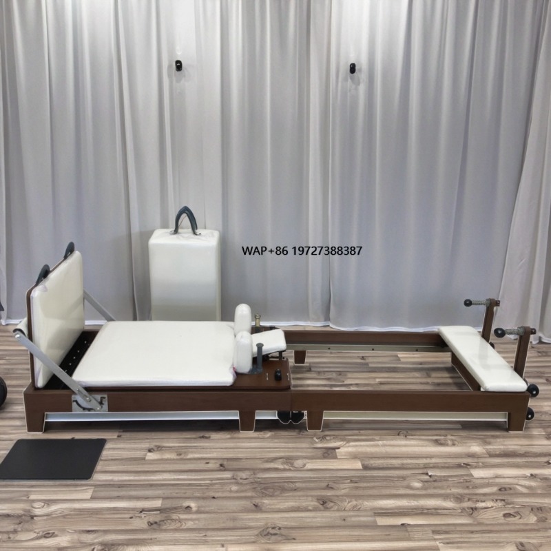Pilates Yoga &A - 高品質ホームクラシックデザイン腰痛緩和ヨガ＆ピラティス折りたたみ式ピラティスリフォーマー折りたたみ式リフォーマーピラティス機器