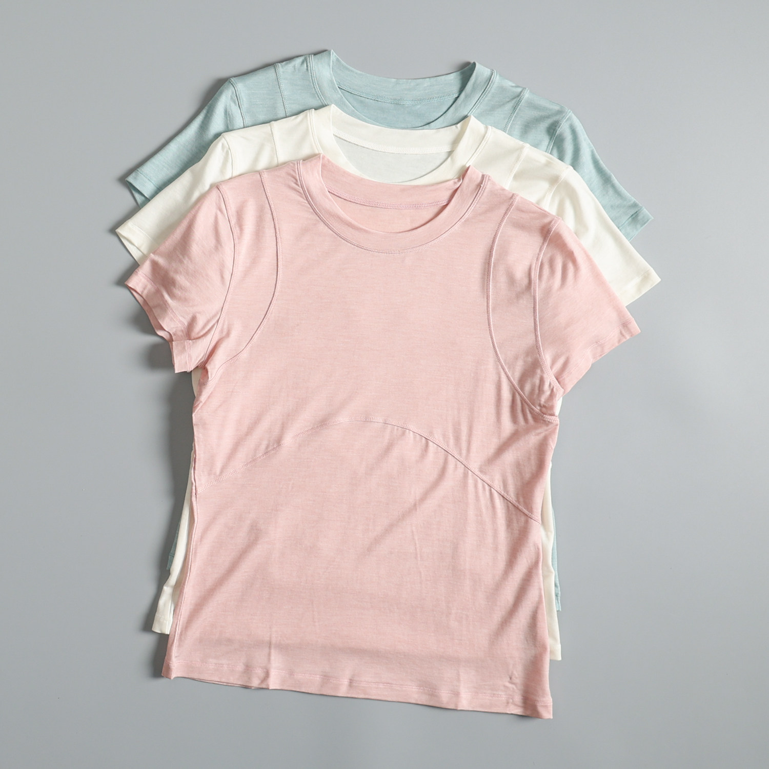 Pilates Yoga Morning - 通気性のある薄手のヨガウェアTシャツ女性用夏スリムフィットピラティストレーニングフィットネス半袖速乾性朝ランニング