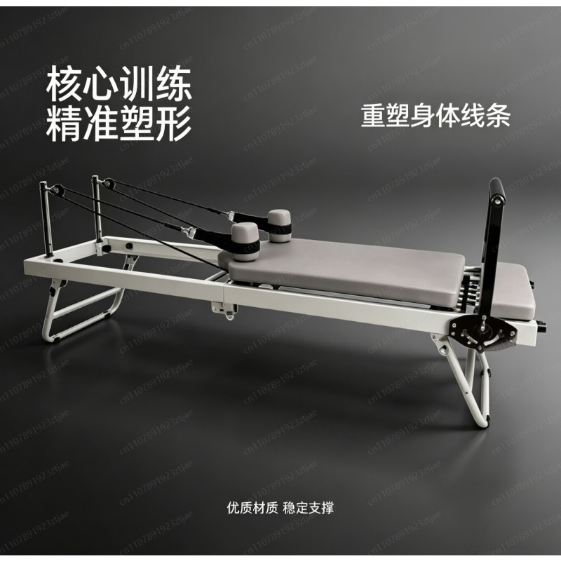 Pilates Yoga Weight Loss - 頑丈なピラティス・リフォーマー器具、コアトレーニングと減量のための大型折りたたみヨガベッド