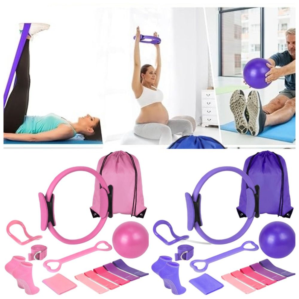 Pilates Yoga Weight Loss - 13個セット ポータブルピラティスボールセット 体重減少 ボディシェイピング ヨガ ピラティスサークル