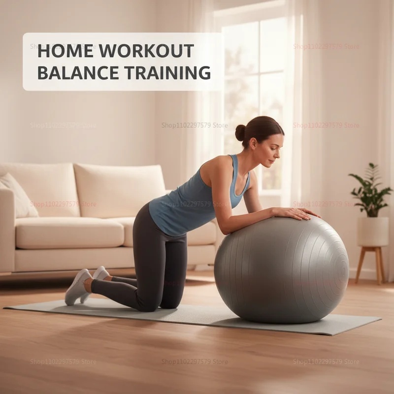 耐爆破ヨガボール（ポンプ付き）厚型エクササイズピラティスボー - Pilates Yoga Shoes のレビューと価格