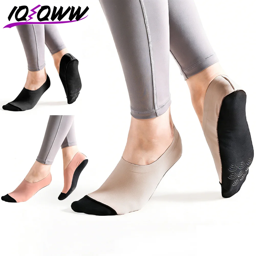 1ペアのグリップ付き滑り止めソックス、女性用ヨガピラティスソ - Pilates Yoga Footwear のレビューと価格
