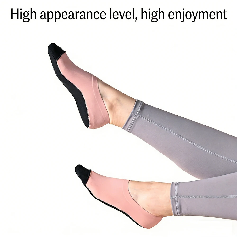1ペアのグリップ付き滑り止めソックス、女性用ヨガピラティスソ - Pilates Yoga Footwear のレビューと価格