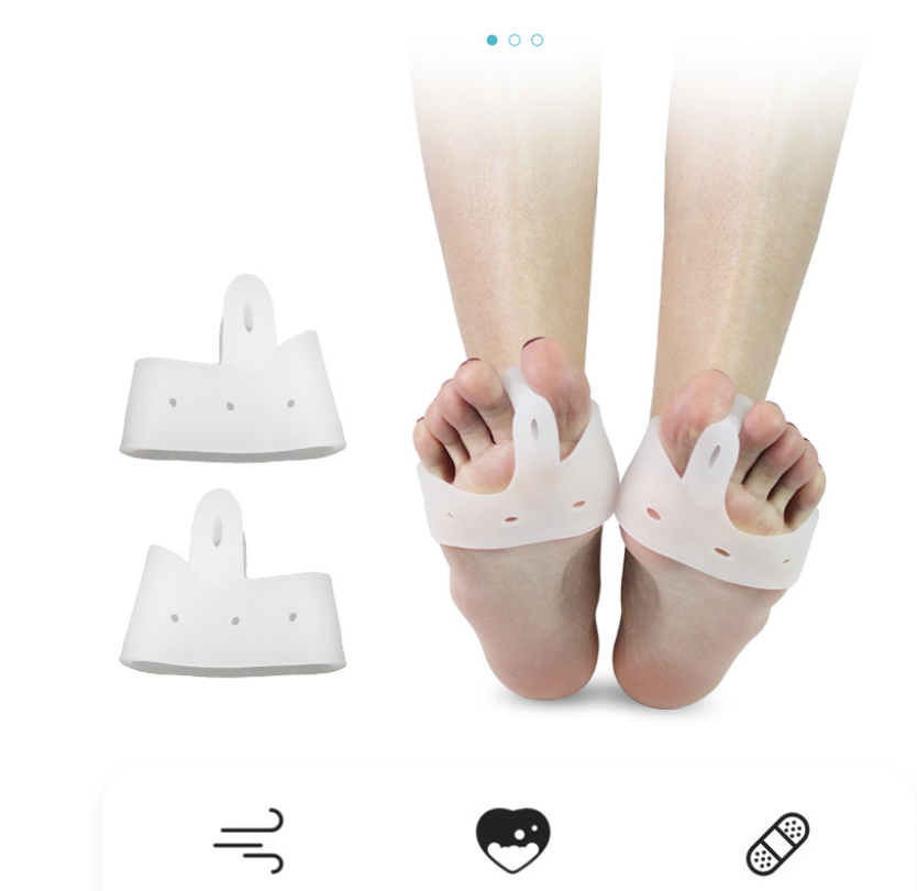 1/10ペア 外反母趾用つま先パッド ソフトシリコンジェル  - Toe Separator Silicon のレビューと価格