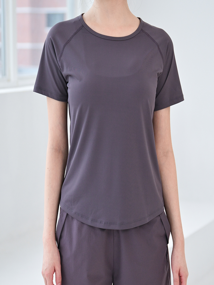 通気性のある薄手のヨガTシャツ（女性用）- 夏用スリムフィッ - Pilates Yoga Morning のレビューと価格