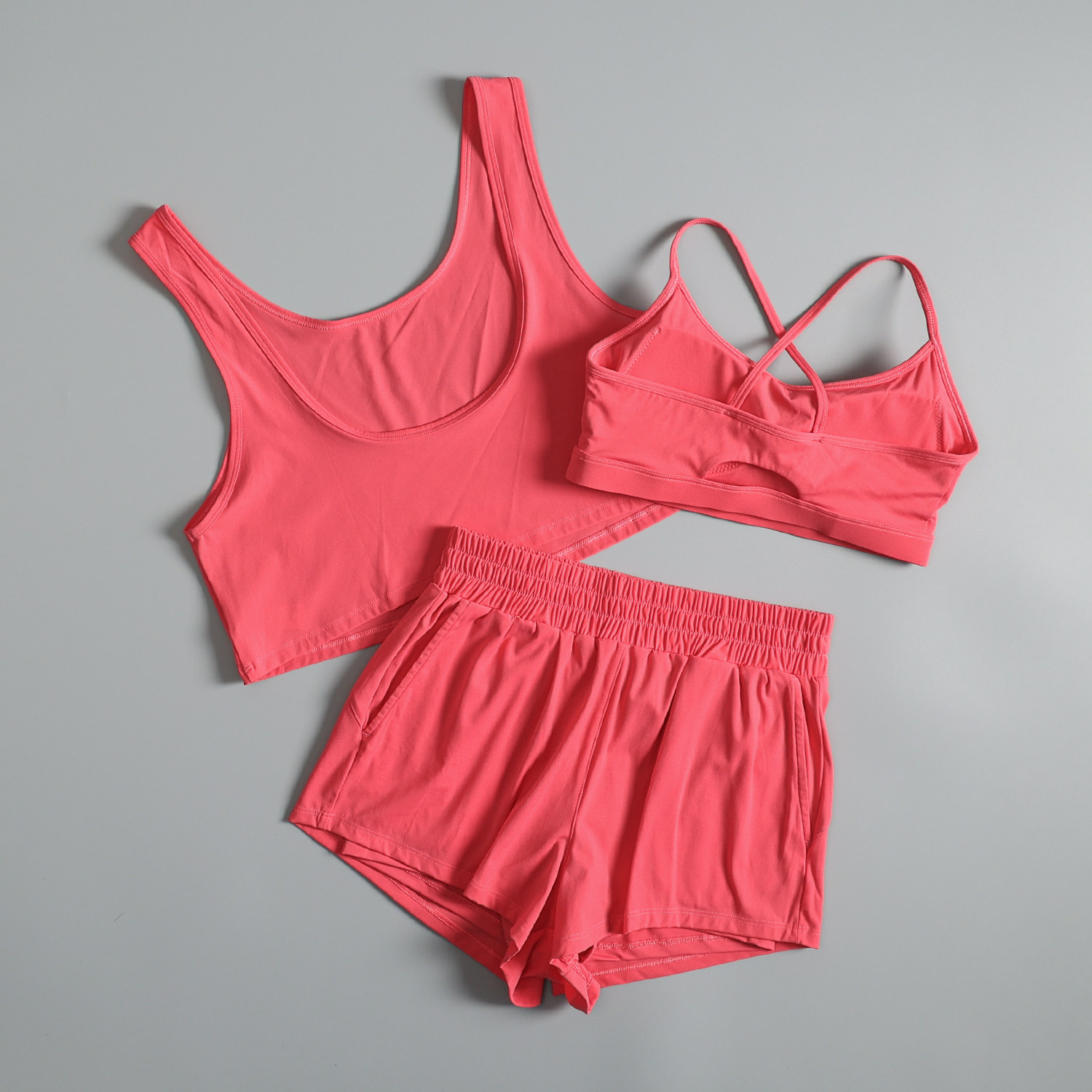 ヨガ服スーツ女性用夏ジムトレーニング速乾性朝ランニング服美し - Pilates Yoga Morning のレビューと価格