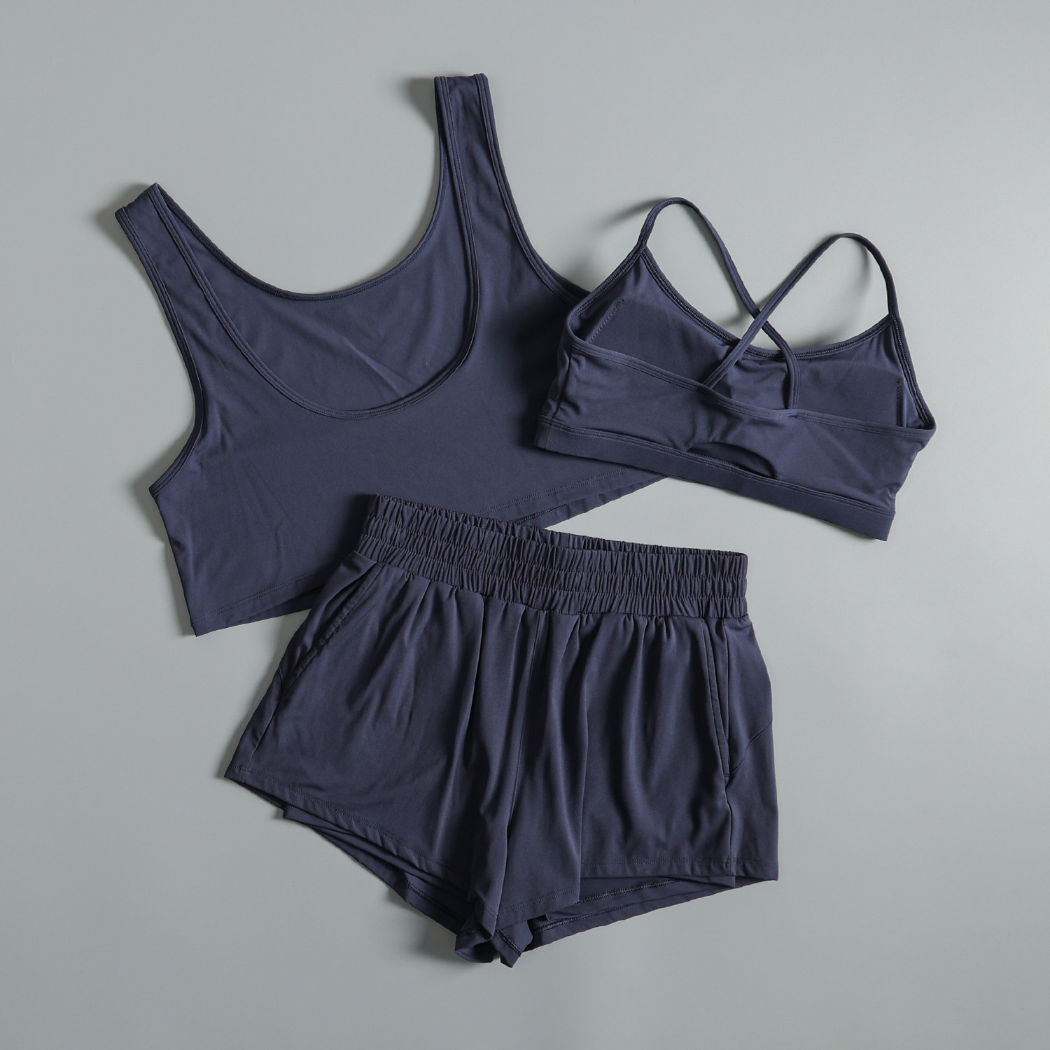 ヨガ服スーツ女性用夏ジムトレーニング速乾性朝ランニング服美し - Pilates Yoga Morning のレビューと価格