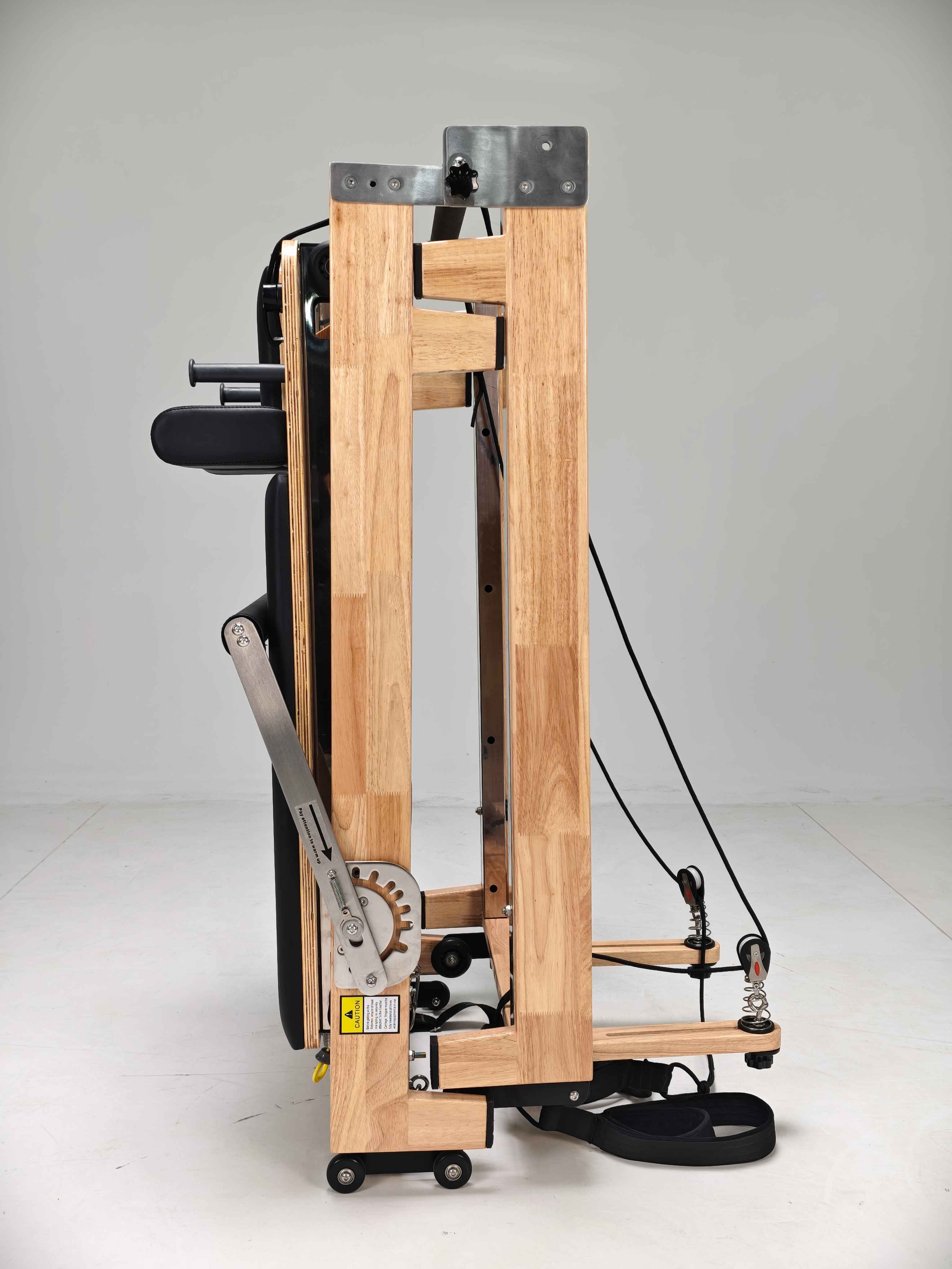 プレミアムオーク折りたたみ式ピラティスリフォーマー、家庭＆ス - Pilates & Yoga Vida のレビューと価格