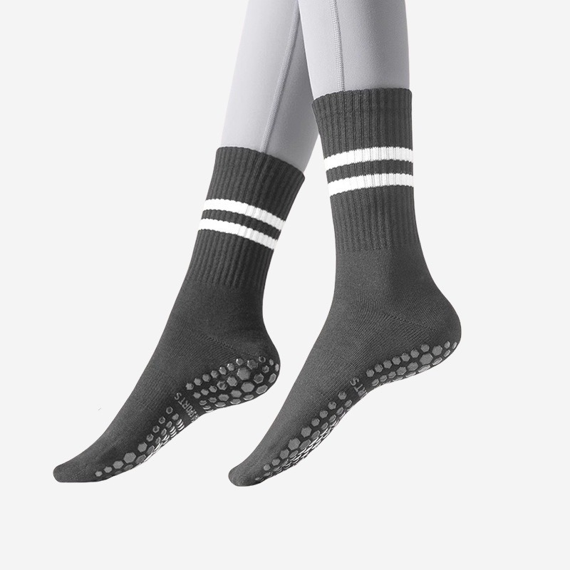 レディースミッドカーフ滑り止めヨガフットインソール冬用グリッ - Pilates Yoga Footwear のレビューと価格