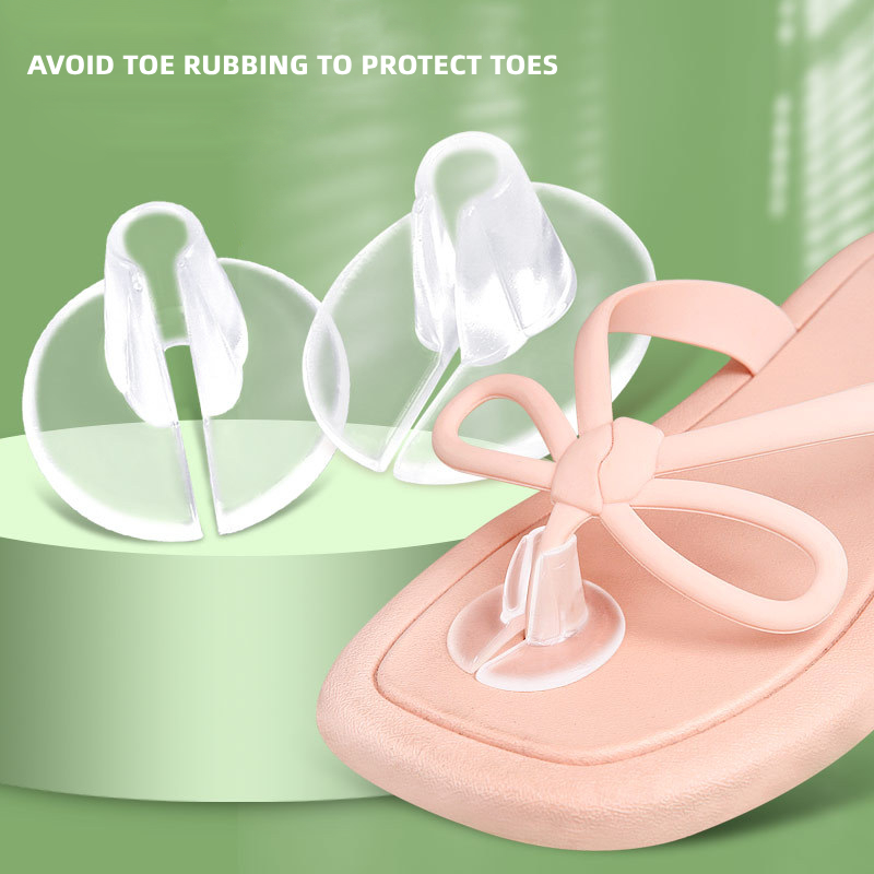 滑り止めの透明なシリコンジェルクッション,サンダル,ビーチサ - Toe Separator Silicon のレビューと価格