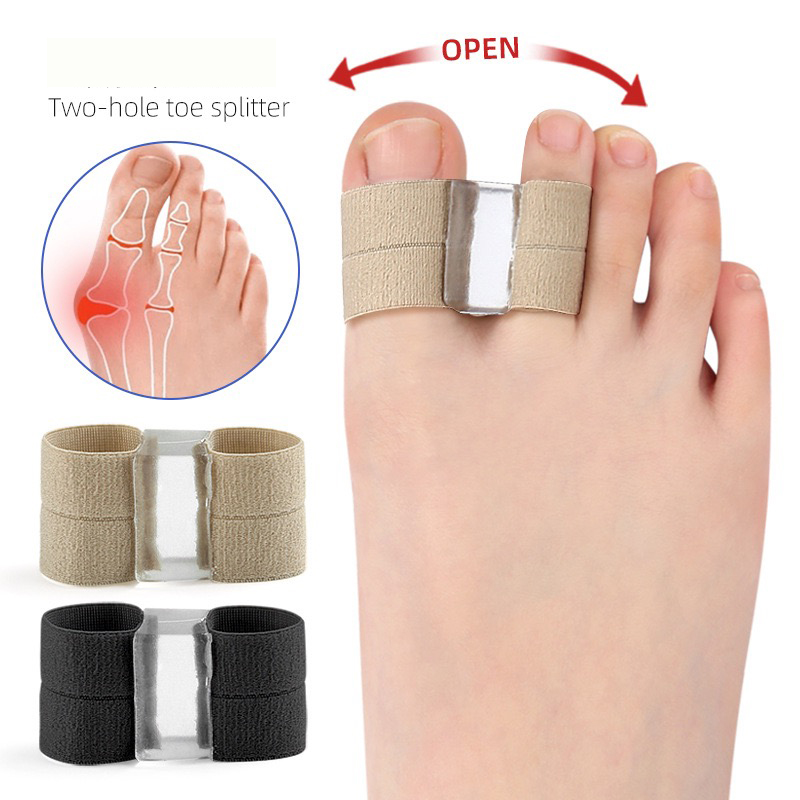 外反母趾の予防と親指の重なりを防ぐためのデュアルホールトゥセ - Toe Separator Silicon のレビューと価格