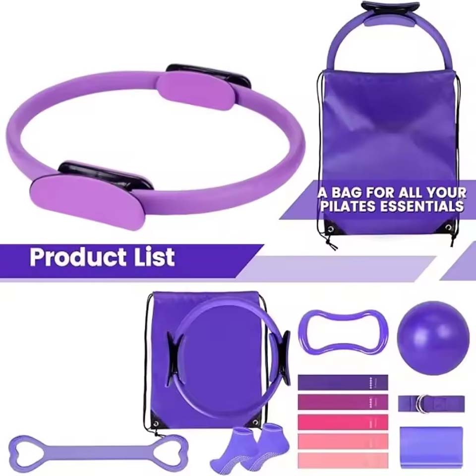 13 ピース/セットヨガサークルジムセットピラティスボールセ - Pilates Yoga Weight Loss のレビューと価格