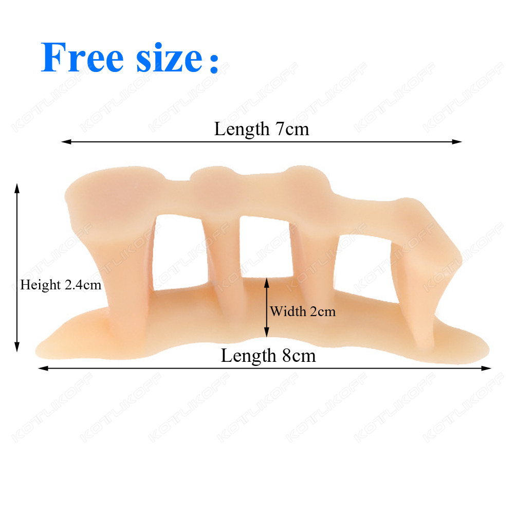 つま先保護 つま先セパレーター シリコーン外反母趾 外反母趾 - Toe Separator Silicon のレビューと価格