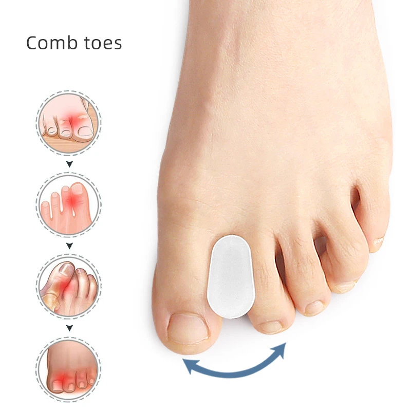 1/2/3/4 ペア I 字型つま先スプリッターゲルつま先セ - Toe Separator Silicon のレビューと価格