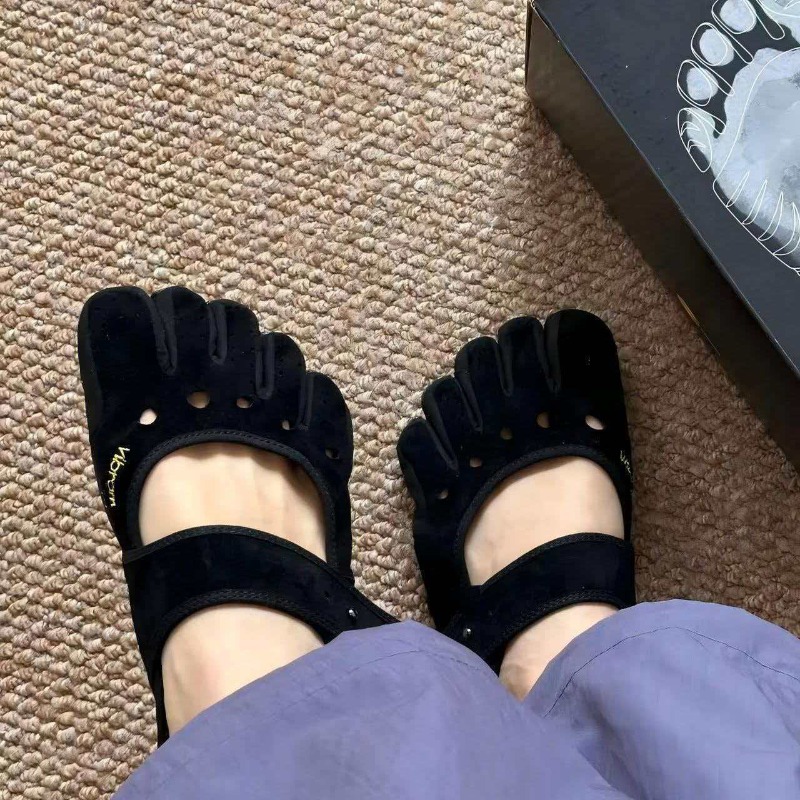 女性用スプリットトゥ5本指ベアフットシューズ、滑り止め、耐摩 - Pilates Yoga Footwear のレビューと価格