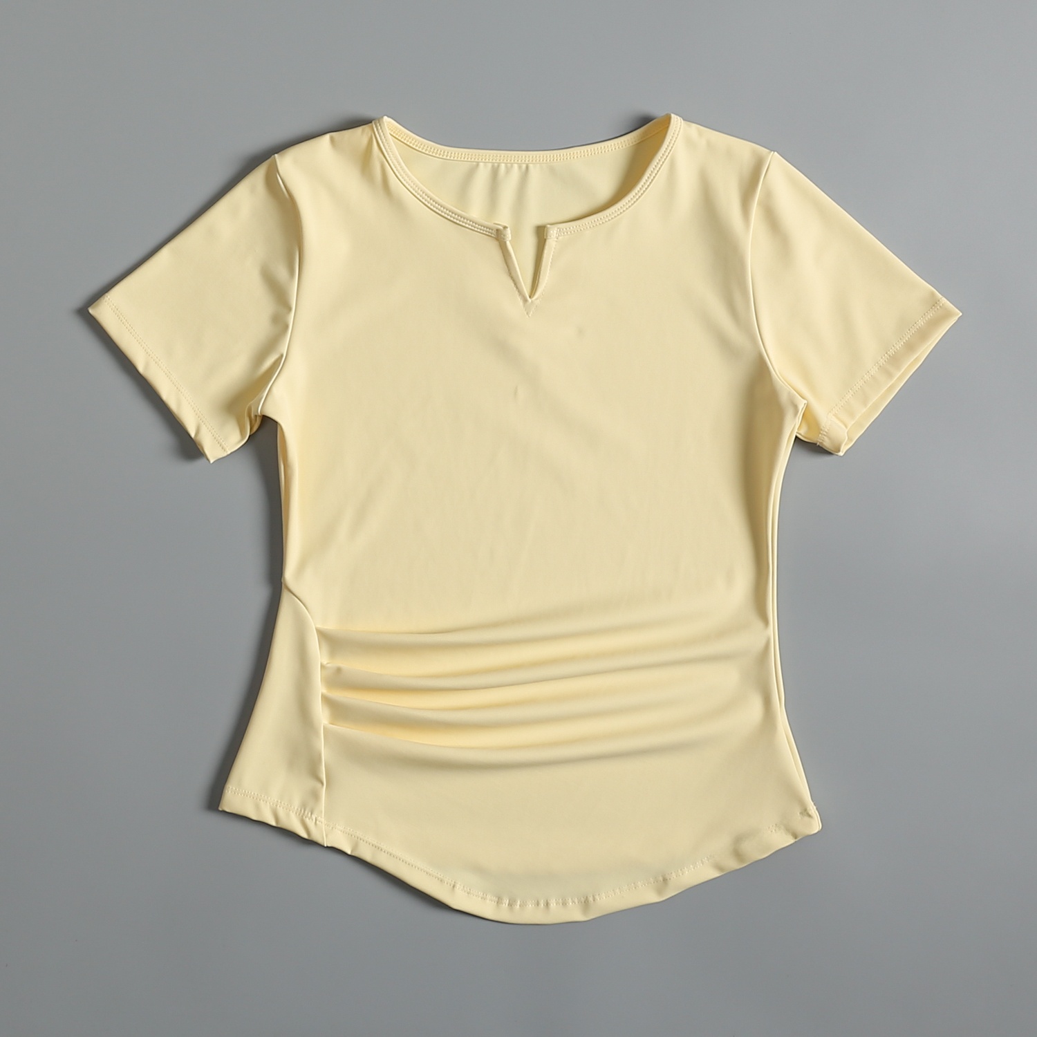 女性用ヨガフィットネススポーツTシャツ半袖速乾性通気性スリミ - Pilates Yoga Morning のレビューと価格
