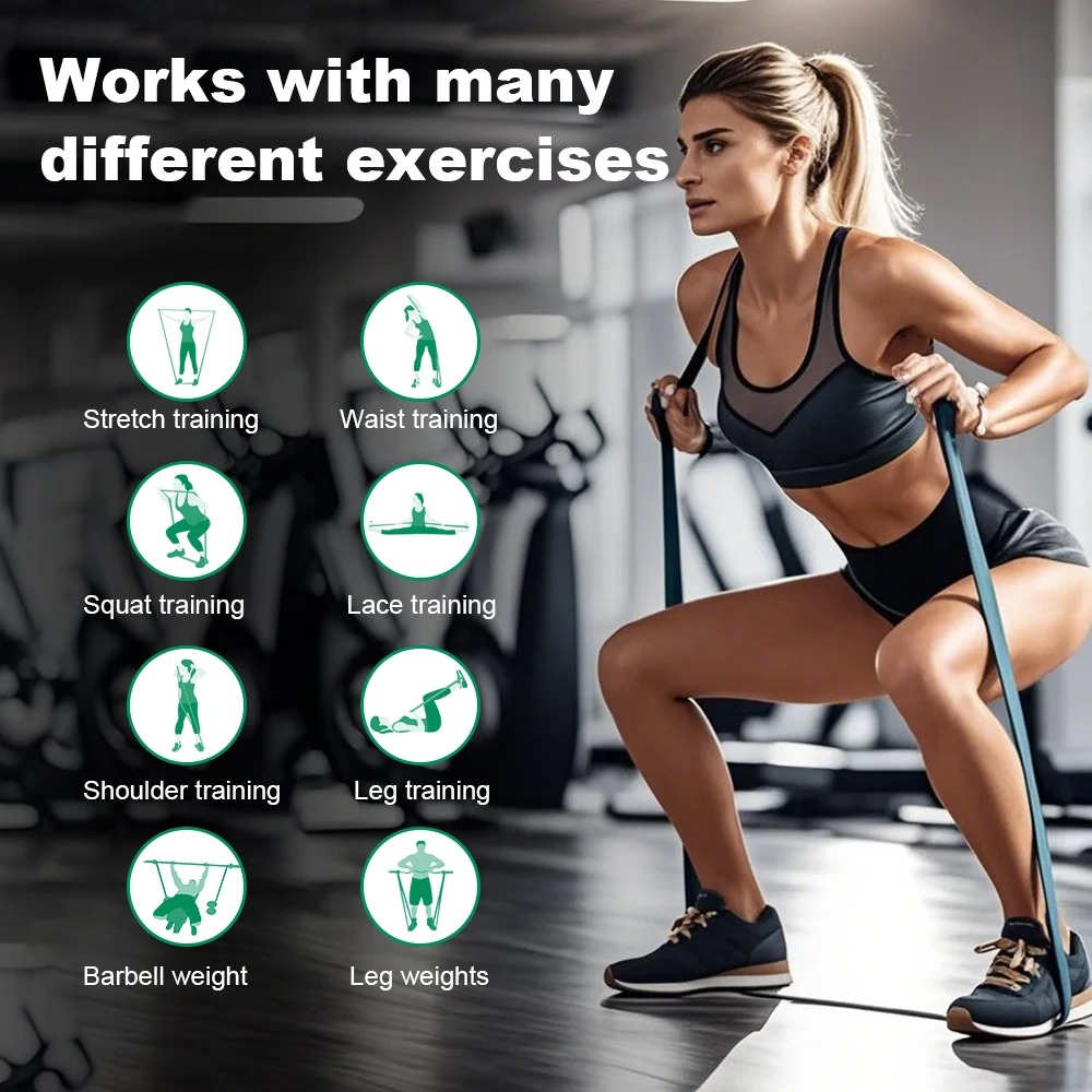 5～230ポンド フィットネスレジスタンスバンド ボクシング - Pilates Yoga Home Workout のレビューと価格