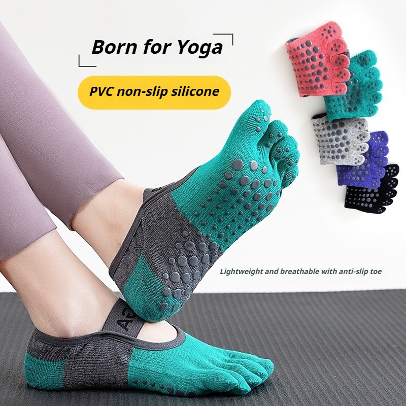 プロのピラティス用滑り止め付き五本指アンクルソックス 女性用 - Pilates Yoga Fitness のレビューと価格