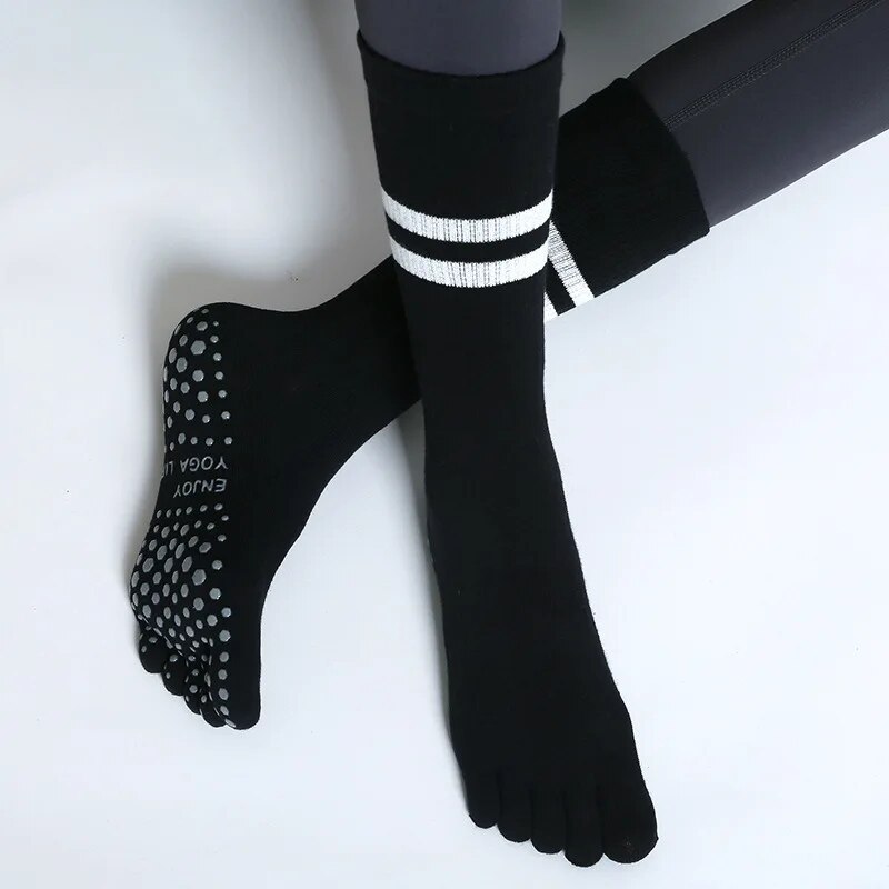 ハーフチューブヨガソックス,通気性,滑り止め,5本の指,スポ - Pilates Yoga Fitness のレビューと価格