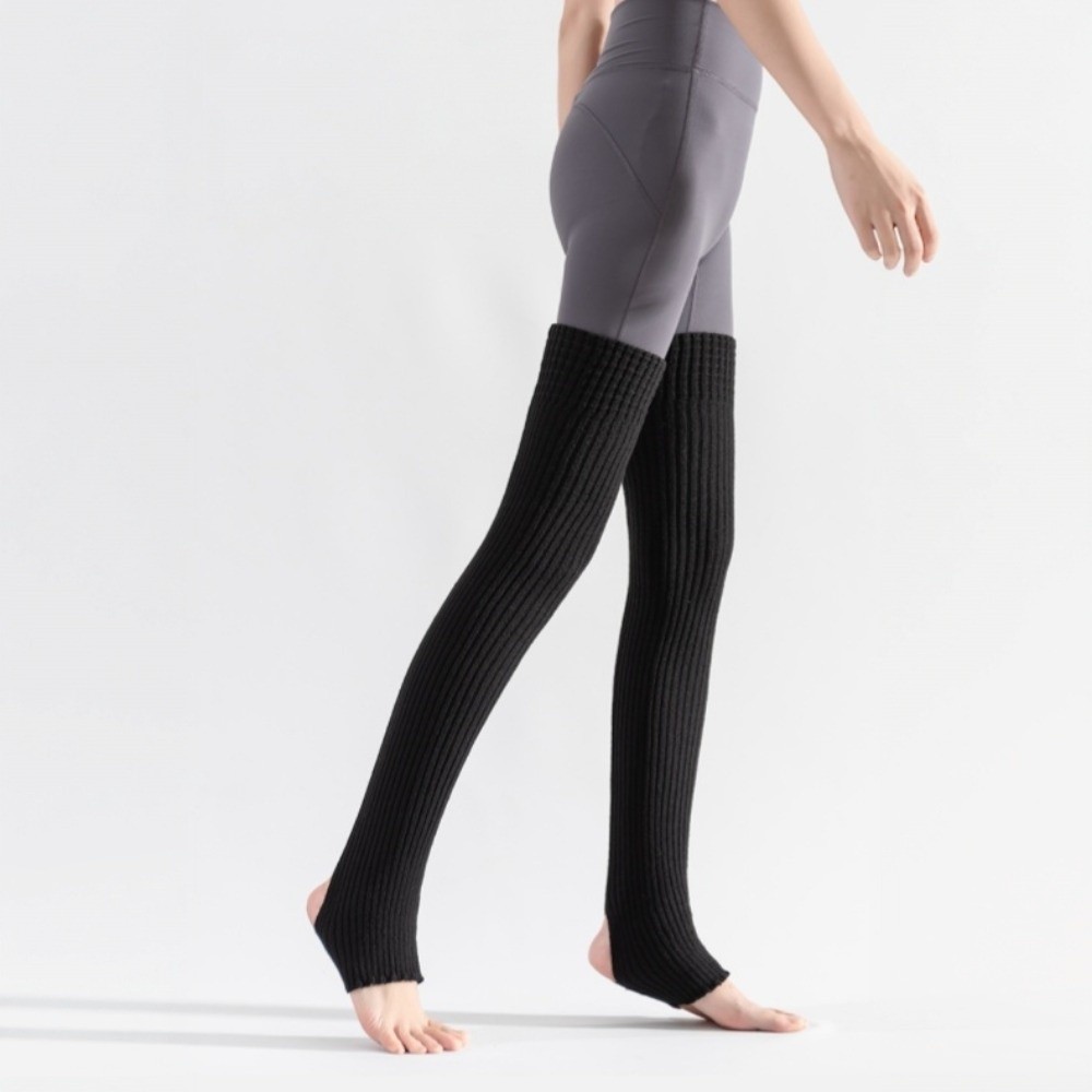 日常着用ニーハイバレエレッグウォーマーフットカバー無地ロング - Pilates Yoga Footwear のレビューと価格