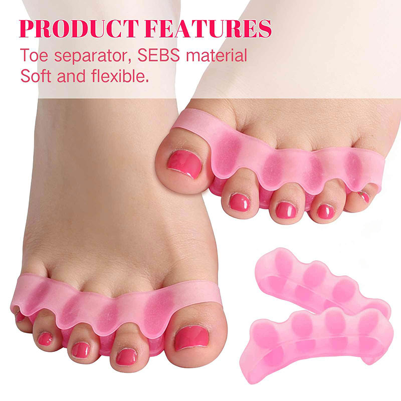 1ペアのシリコン製つま先セパレーター、足底筋膜炎、外反母趾の - Toe Separator Silicon のレビューと価格