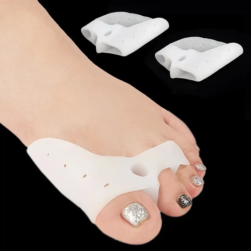 通気性のあるシリコンつま先補正器、外反母趾バッファー、つま先 - Toe Separator Silicon のレビューと価格